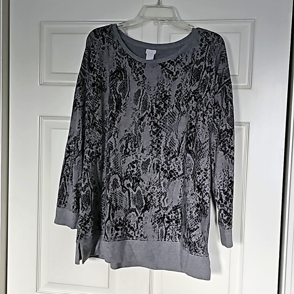 Chico's Zenergy Size 3 Animal print top